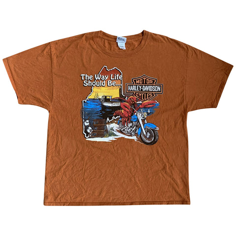 Vintage 1992 Harley-Davidson 'The Way Life Should Be' T-Shirt